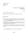 Modèle de lettre